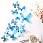 Stiker Dinding 3D Kupu-kupu Hiasan Tembok PVC