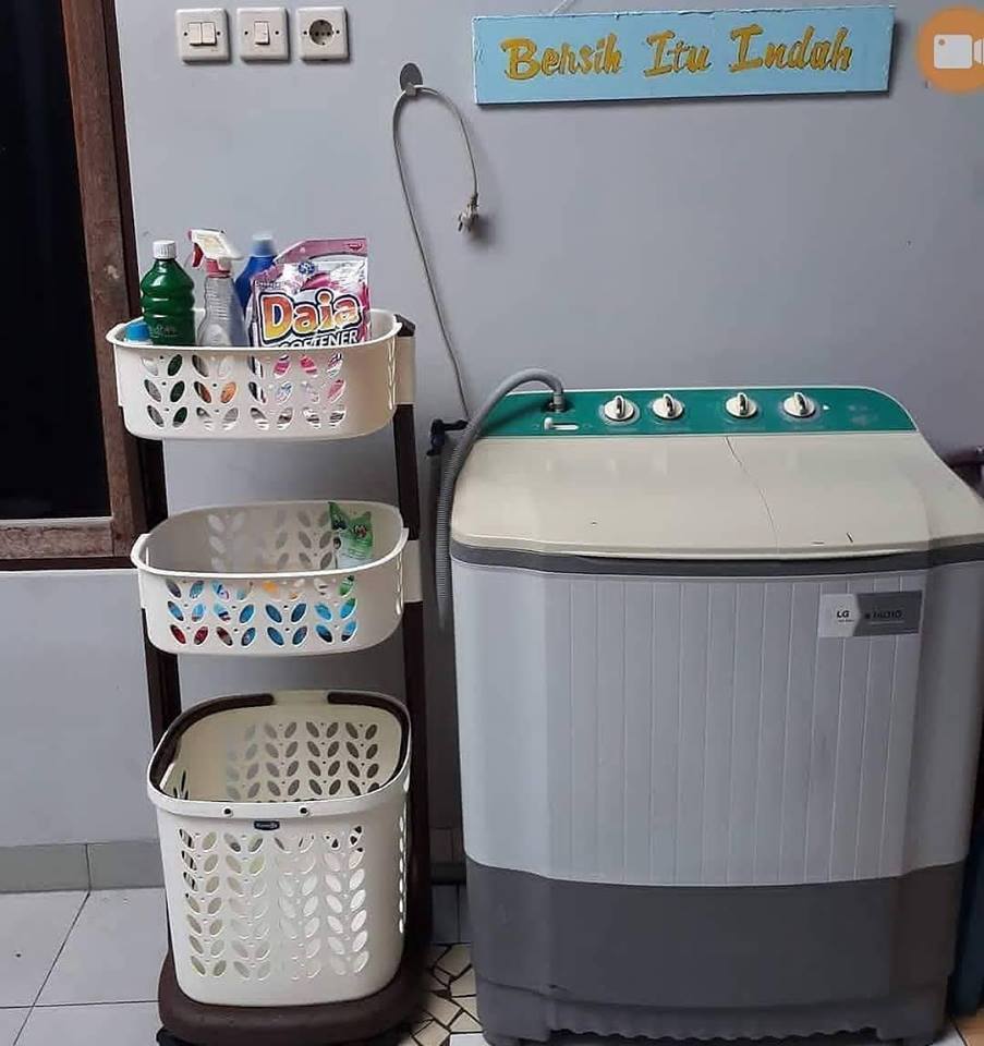  Rovega  Keranjang Pakaian Premium Laundry  Basket 3 Level 