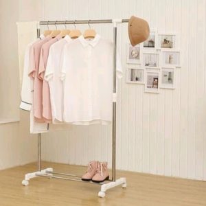 Standing Hanger Single Rak Gantungan Pakaian Baju Serbaguna