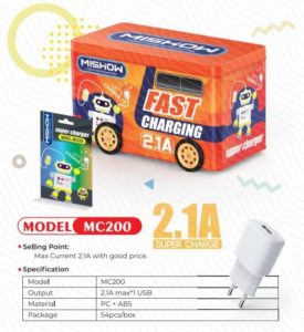[PROMO] Adaptor Charger MISHOW By Advance 2.1A Fast Charging