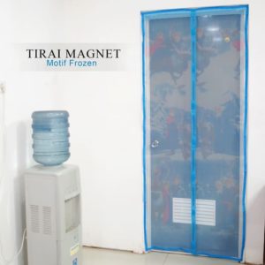 (HANYA PINK HALUS) Tirai Pintu Magnet Anti Nyamuk