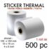 (500 pcs/roll) Kertas Label Stiker Thermal Untuk Label Pengiriman Standar Expedisi