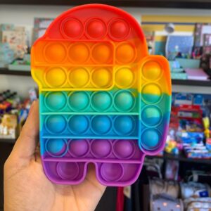 Pop it rainbow fidget push mainan anak murah