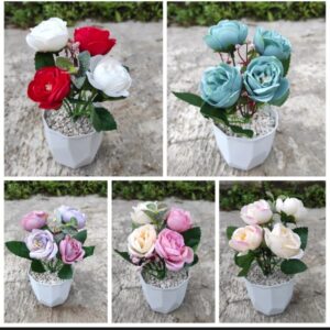 Aneka Pot Bunga Mini Hias Plastik