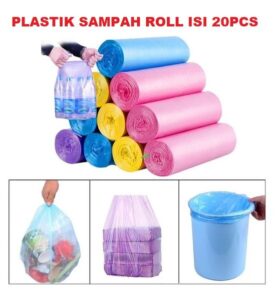 284 Kantong Plastik Sampah Roll 40×50 CM Isi 20 Pcs