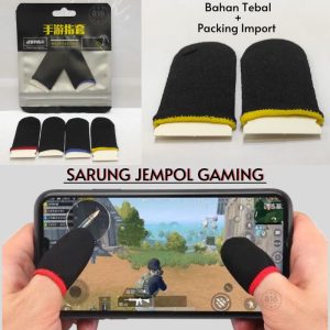 186 (1 Pasang) Sarung Tangan Jari Jempol Gaming PUBG FF Mobile Legend Anti Keringat