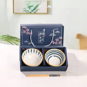 908 Mangkok Keramik Jepang Set Isi 2